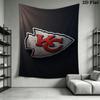Kansas City Chiefs Wall Tapestry Aesthetic Wall Hanging Printed Fabric Blanket Decorative Tapestries for Bedroom Living Room Home Decor