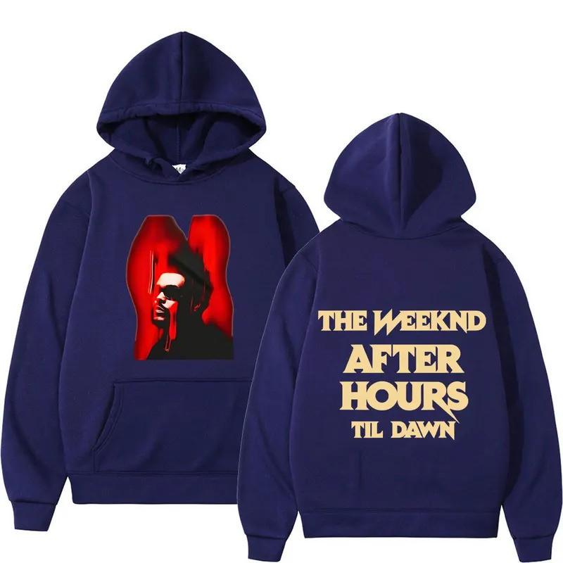 Худи Weeknd After Hours Til Dawn Tour 2026 Мужской с графическим принтом Свитшот Осень Повседневный Уличная одежда