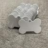50Pcs Aluminium Metal Dog Tag Blank Sublimation Keyring Accessories Bone Pendant Charm