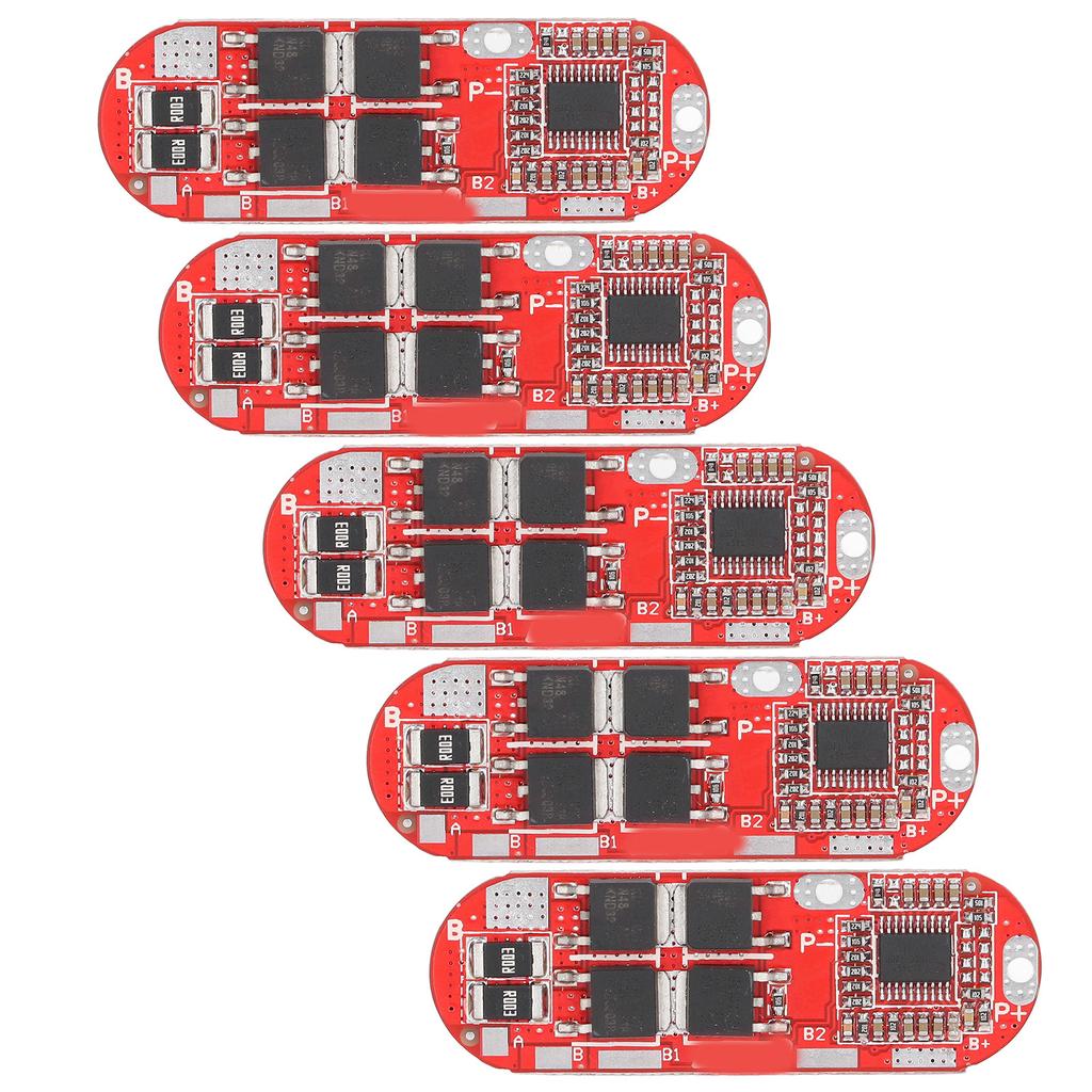 5Pcs Lithium Battery Protection Board Charge Discharge Module 1‑5S 3.7V 20A for Ternary Cell