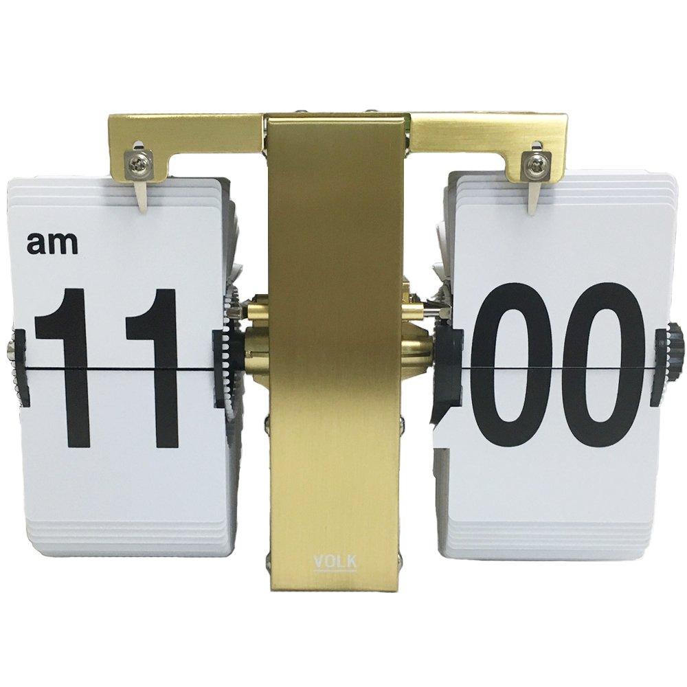ПРОДУКТЫ ДЛЯ ДОМА Настенные/Настольные часы Flip ACL090, Тип, Volk, Золотой,