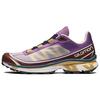 SALOMON XT-6 Trendy Versatile Fabric Cushioning Non-Slip Low-Top Marathon Running Shoes Unisex Running Shoes Gray Purple 414706