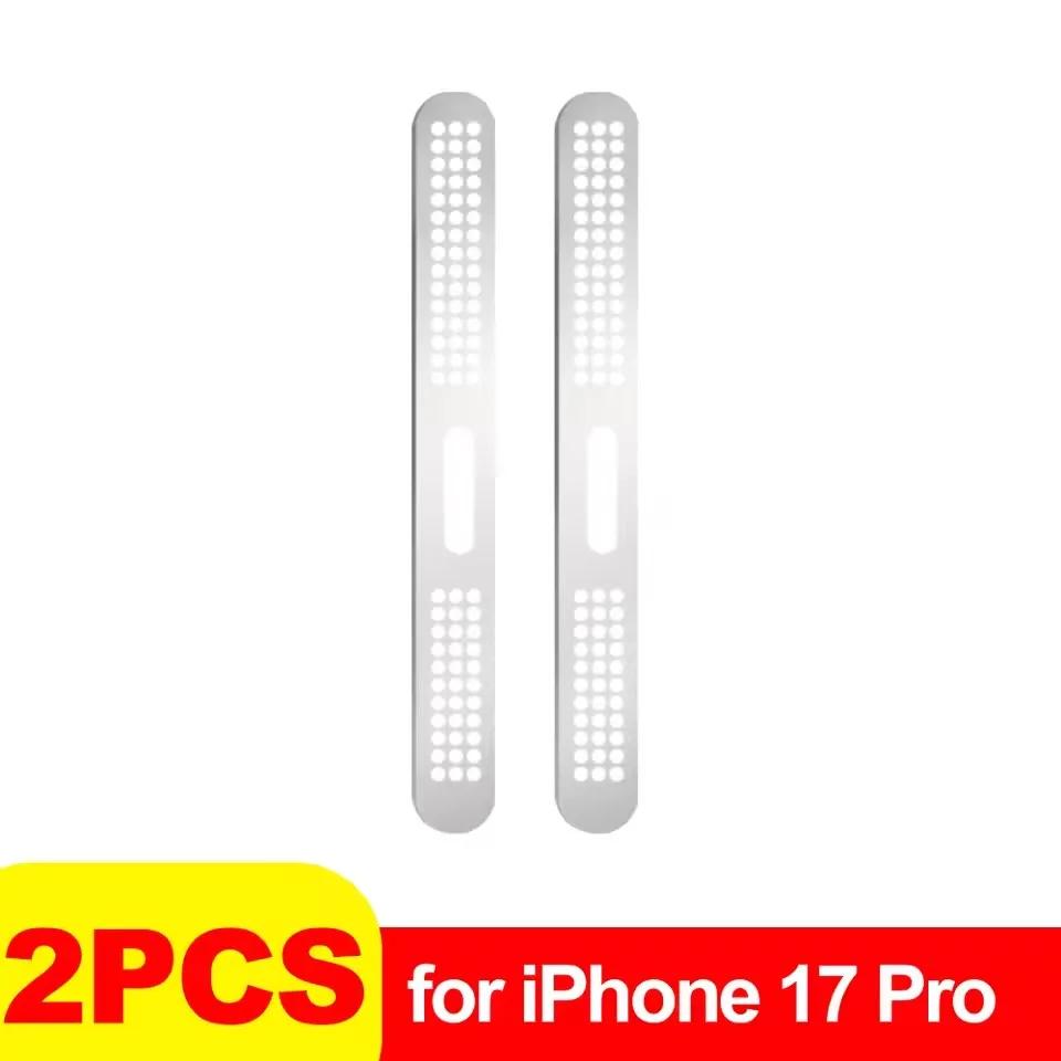Xiaomi Металлическая пылезащитная сетка-наклейка для iPhone 17 Pro 17Pro Max, отверстие для динамика слухового аппарата, пылезащитная сетка-защита для iPhone 17