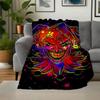 "Joker Neon Art Phone Case Cover"Blanket Flannel Throw Blanket for Sofa, Bed, Travel, Camping, Office