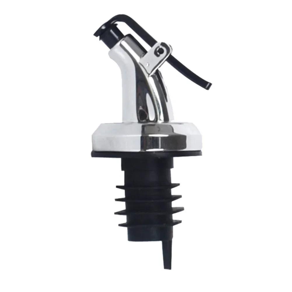 1-5PCS Oil Bottle Stopper Lock Plug Seal Leak-proof Nozzle Sprayer Cocktail Cap Liquor Dispenser Wine Stopper Wine Accessories