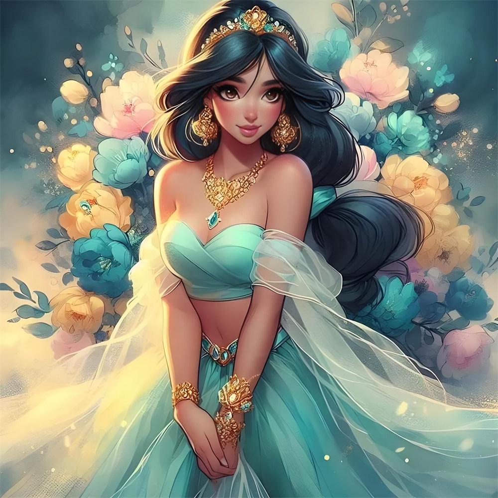 Disney 5D Алмазная Живопись Изображение Принцессы Диснея Стиль Искусства Вышивка Крестом Мозаика Набор Декор Дома Наклейка На Стену DIY Ручная Работа Подарок
