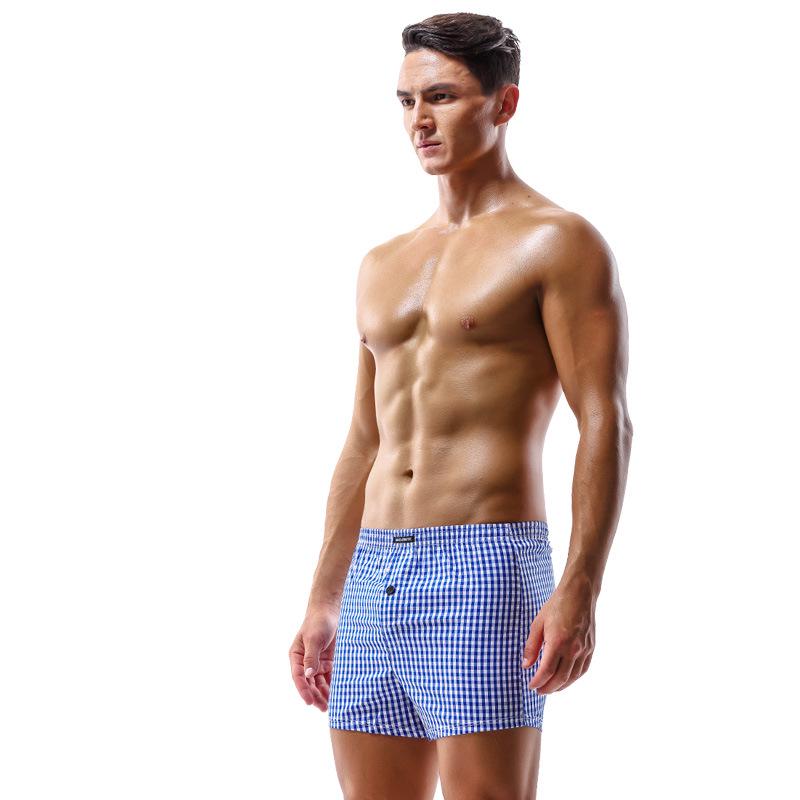 Мужские легкие хлопковые трусы-боксеры - удобные, дышащие пижамные шорты
