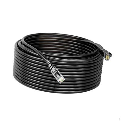 Cat6E Ethernet кабель черный высокоскоростной, Plug and Play, прочный сетевой гигабитный провод для