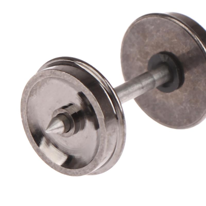 2шт. Шкала Хо 1:87 36-дюймовые металлические колеса для модельного поезда Dc, комплект колес C8724