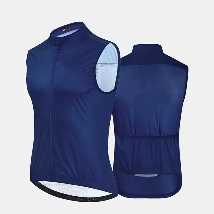 Men's Adult Plus Size Cycling Jersey Vest Waterproof Windproof Breathable Lightweight Anti-UV Quick Dry Recyclable