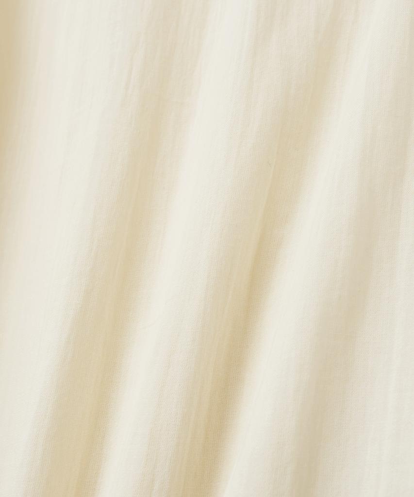 NOIRER FOR WOMAN Pale Scarf Loose Fit Shirt (Buttercream)