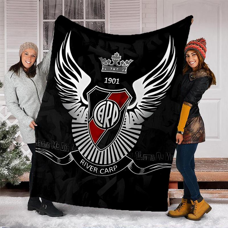 Club Atlético River Plate printed throw blanket—soft,warm;versatile blanket for all seasons—perfect as &air-conditioning throw,nap blanket