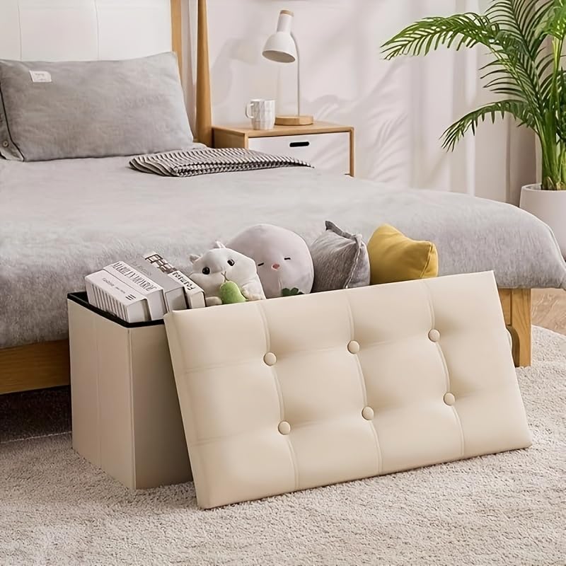 YOUDENOVA Складное хранение с оттоманкой и ступенькой Подходит для гостиной и ПУ Грузоподъемность 160 кг Стул, Двухместный, Хранение, Подставка для ног, Стул, Комнаты,