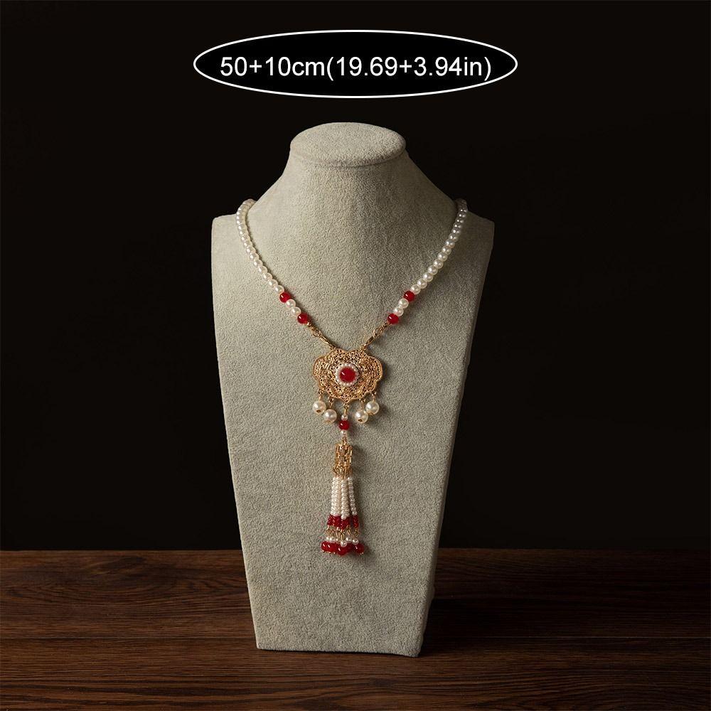 Aesthetic Chinese Style Necklace Exquisite Cheongsam Necklace Hanfu Necklaces  Clavicle Chain