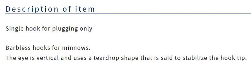 Owner SBL-55M Single Hook for Lure Barbless Size 8 (8723)