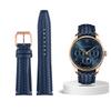 Высококачественный плетеный ремешок для часов из коровьей кожи для IWC IW344205 IW371614 IW500713 PORTUGIESER Portofino Синий мягкий кожаный ремешок для часов 22 мм