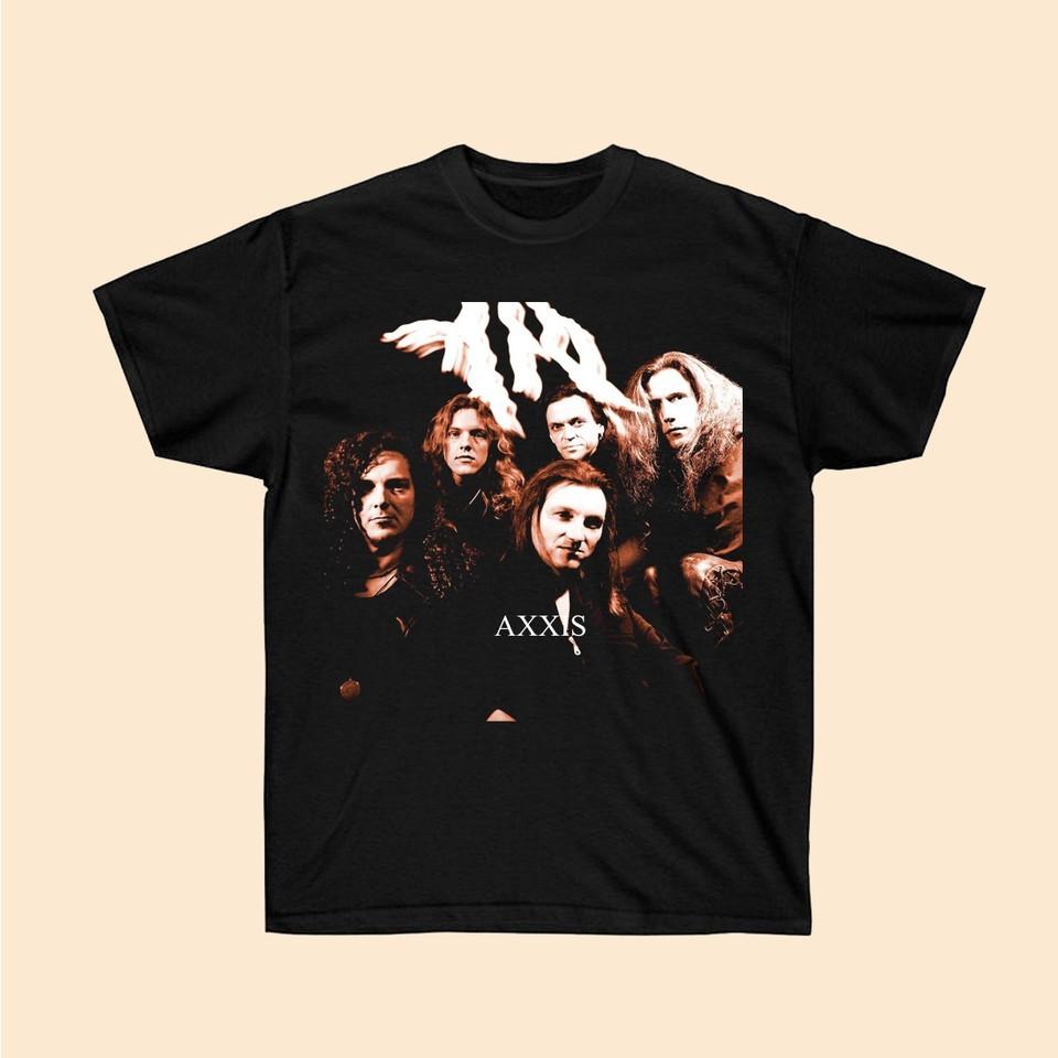 Insipre Axxis Band Members T Shirt Classic Black Unisex S-5XL E2002