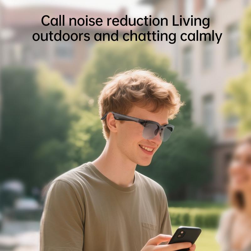 XG89 AI Real-Time Translation Smart Sunglasses Open Ear Bluetooth Audio Glasses HD Anti UV Protective Lenses For Travel Outdoor