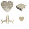Creative Design Wooden Hearts Guest Book Wooden Hearts Message Board  Wedding Anniversary
