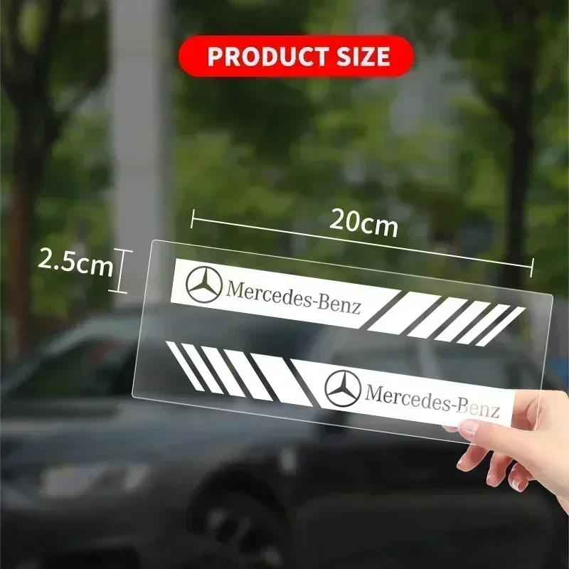 GOX3 2pcs/set Car Sticker Rearview Mirror Side Decal Stripe For Mercedes Benz AMG A B C E S class GLA GLC CLA GLK GLE Accessories