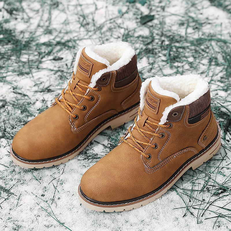 Зимние ботинки мужские кожаные повседневные туфли для кемпинга на открытом воздухе водонепроницаемые рабочие инструменты мужские ботинки кроссовки Botas