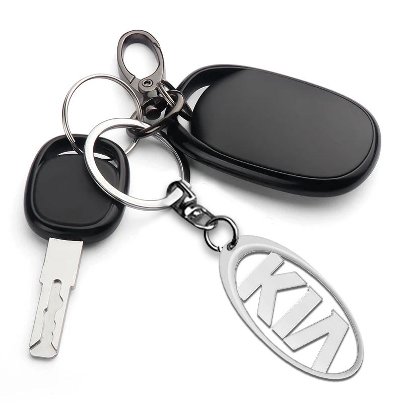 1Pcs Fashion Car Badge Keychain Zinc Alloy Keyrings Auto Accessories For KIA Rio Ceed Sportage Sorento K2 K3 K4 K5 K6 K7 K8 Soul Opeima