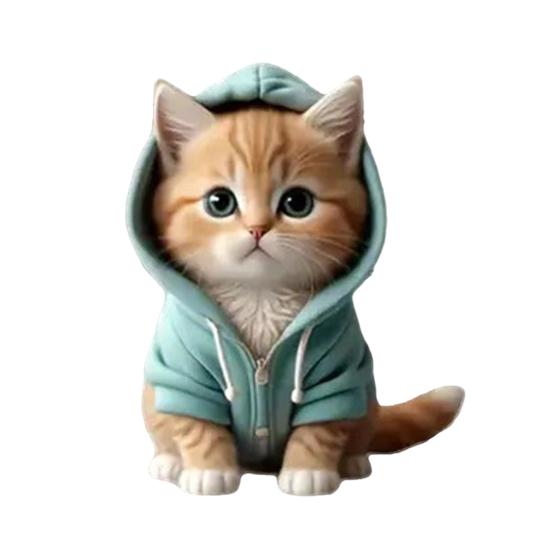 Милый котенок автомобильный дефлектор зажимы многоразовый автомобильный диффузор кошка воздушный дефлектор зажимы автомобиль