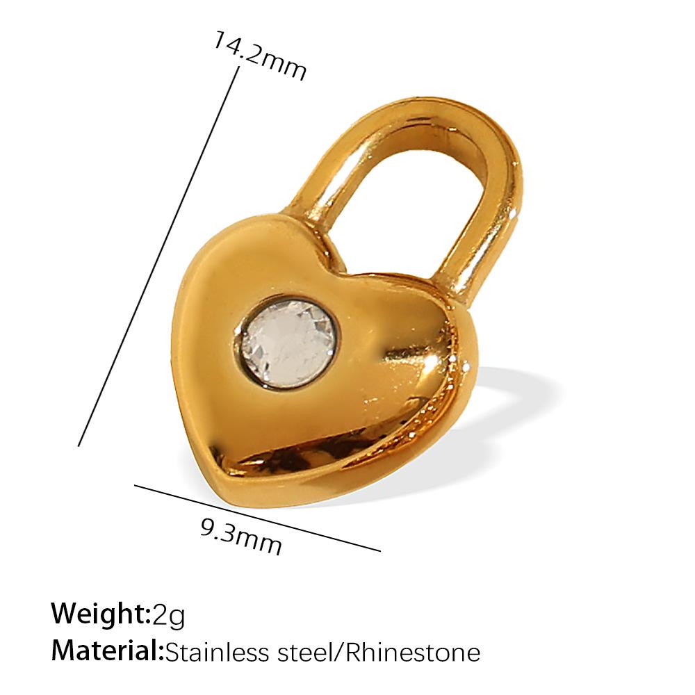 Exquisite Diy Diverse Diamond Pendant Accessories Stainless Steel Gold Plated Versatile Pendant Collection