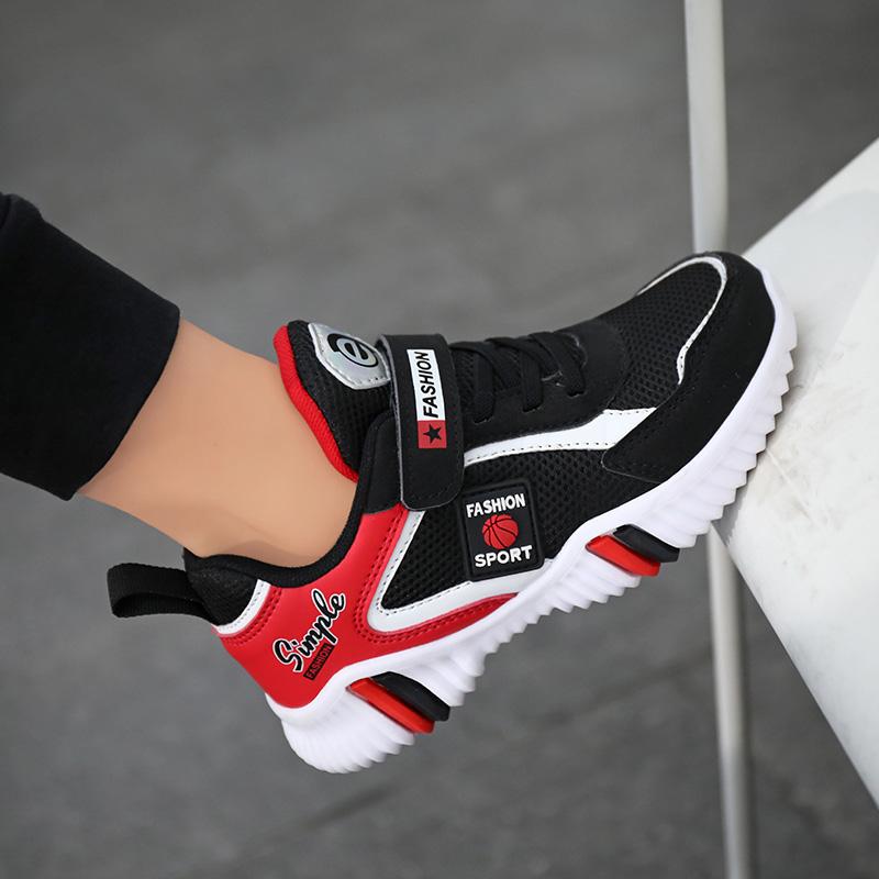 Весенне-осенняя детская спортивная обувь из сетчатого дышащего материала на липучке для мальчиков и девочек, сверхлегкая детская спортивная обувь из ЭВА