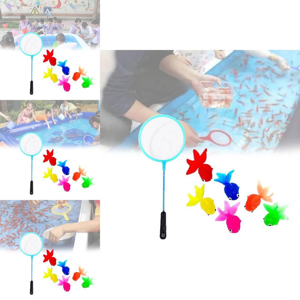 Реалистичная мягкая игрушка-золотая рыбка из ТПР для детей, красочная, для веселой игры в воде и обучения