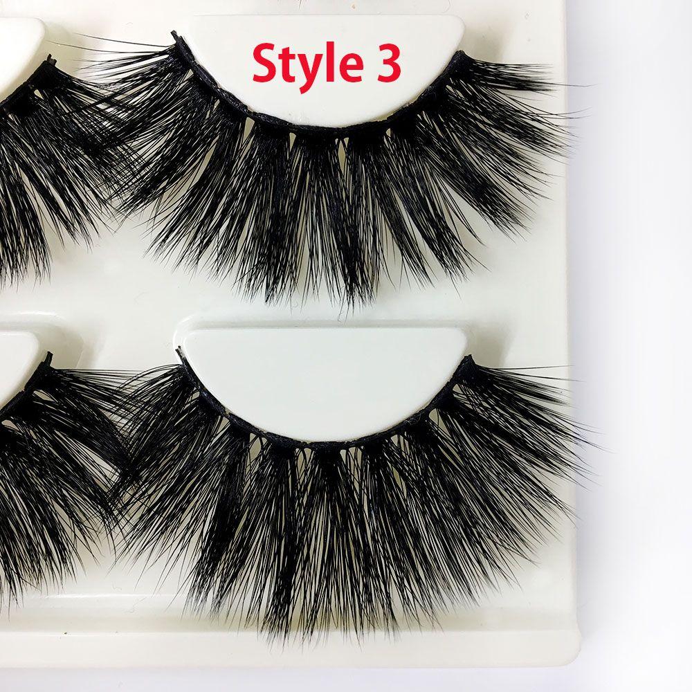 Густые Длинные Драматичные Пушистые Перекрещенные 3D Мягкие Норковые Накладные Ресницы 25мм Ресницы Наращивание Ресниц