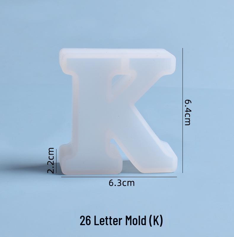 Crystal Epoxy Silicone Molds: 26 English Letters for Creative DIY Ornaments and Decorations