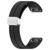 For Garmin Fenix 7S/6S Pro/5S Plus/Instinct 2S Silicone Watch Bands Silver Buckle 20mm Magnetic Strap