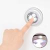 1pc 3 LED Touch Control Night Light Round Lamp Under Cabinet Closet Push Stick On Lamp Home Kitchen