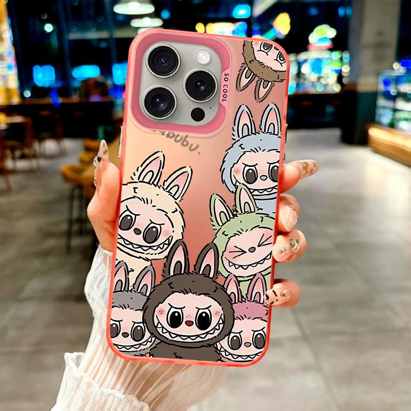 «Яркий очаровательный клан Лабубу» Модный чехол для серии Oppo/Realme. Oppo A12, A1 Pro, A16K, Reno6 Lite, A3x, A32, A58, A17, Realme 7i, 9i, V23, C15...