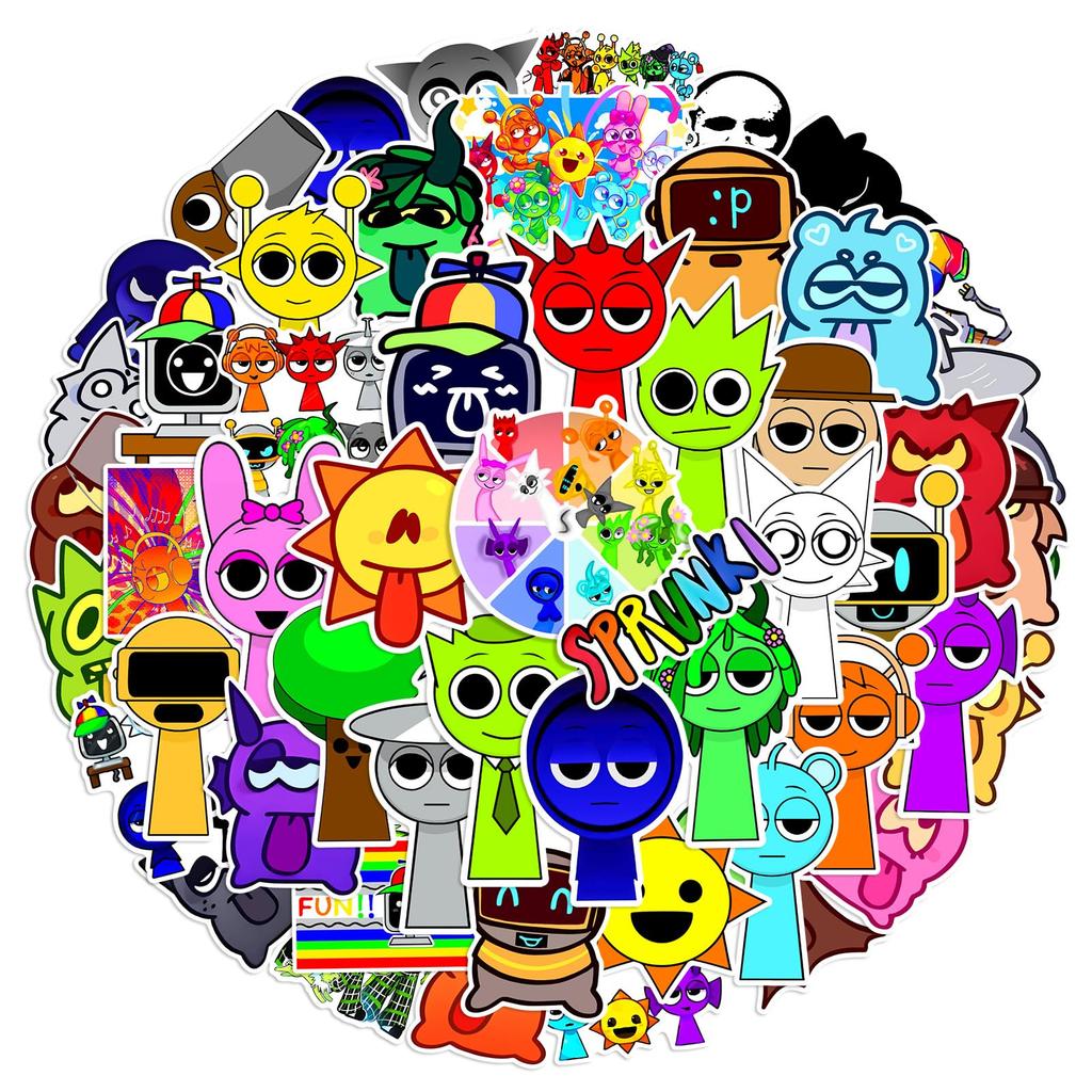 Sprunky 104 Cute Notebook DIY Mobile Notebook Tape Stickers, Pieces, Stickers, Stickers, Children's Stickers, Decorations, Letters, Phones,