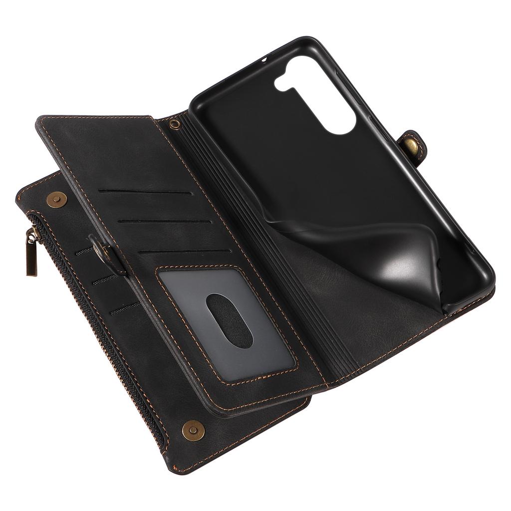 Protective Covers for S24 Plus, S23 FE, S22 Ultra, and S21 Phones with Zipper Leather, Wallet, Flip, and Business Design Options.