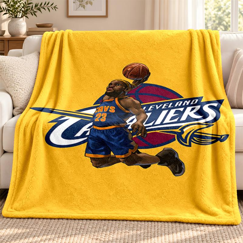 Cleveland Cavaliers blanket Flannel Blanket Soft Cozy Plush Throw for Sofa Bed Lightweight Home Decoration Outdoor camping