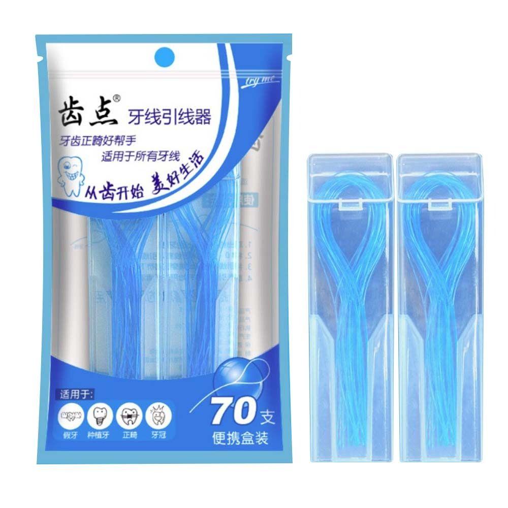 Orthodontic Dental Floss Threaders Dental Traction Line for 70Pcs for Braces Bridge Implant