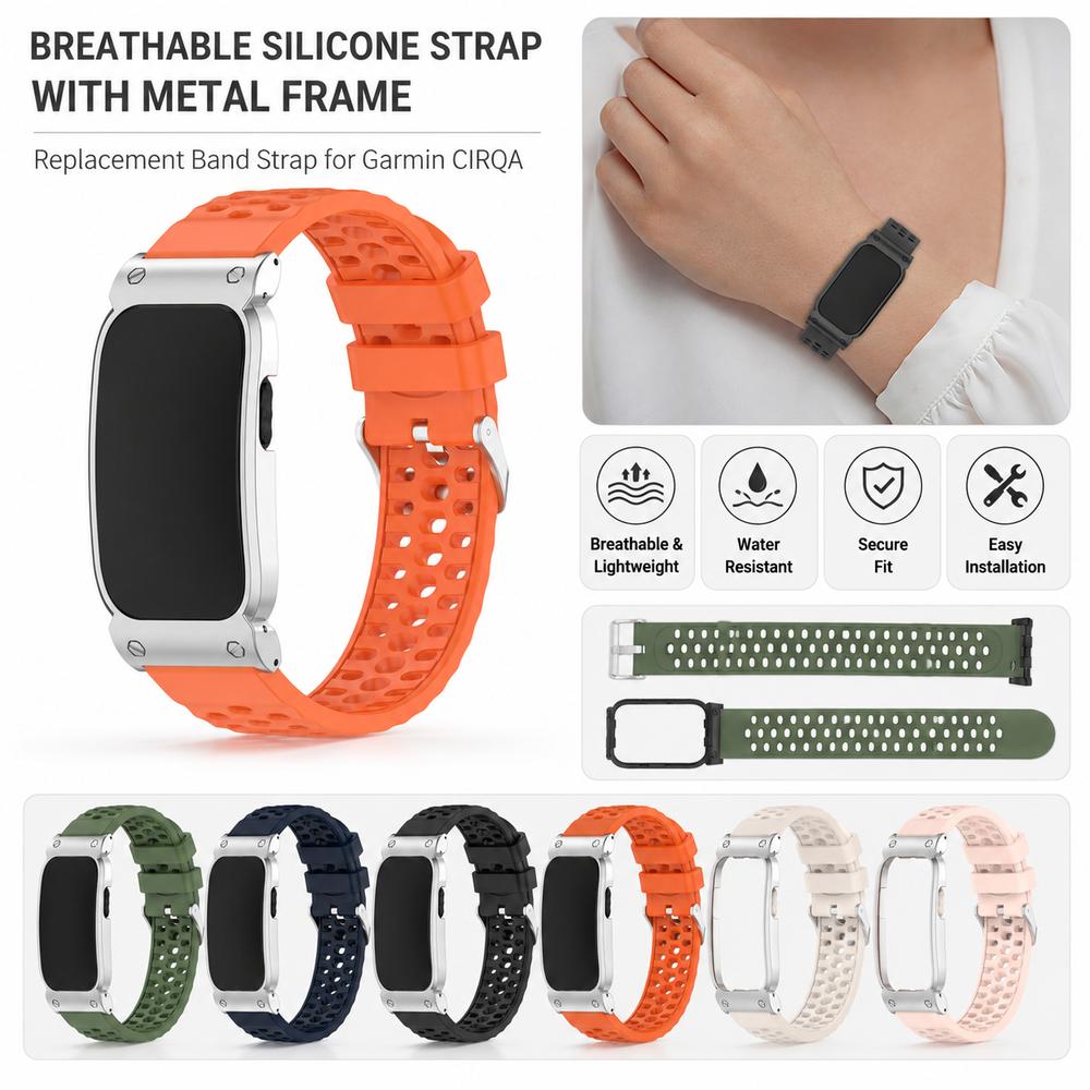 Replacement Fitness Tracker Band Strap Watch Band for Garmin CIRQA Smart Band Accessories