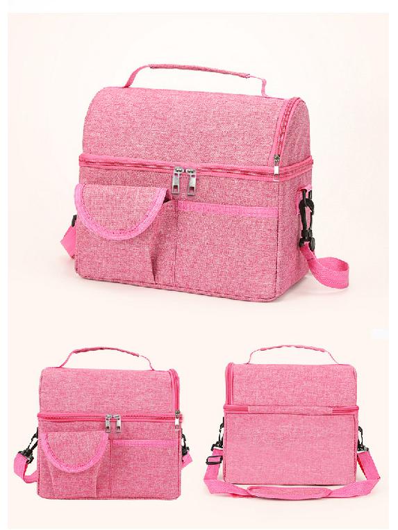 Большая двухслойная термосумка для грудного молока и детских бутылочек