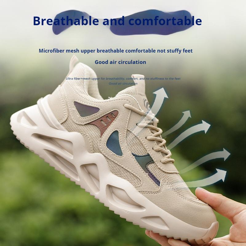 Safety Shoes Men Anti-Smash Anti-Puncture Work Shoes Fashion Men Sport Shoes Security Protective Boots Men Steel Toe Work Boots