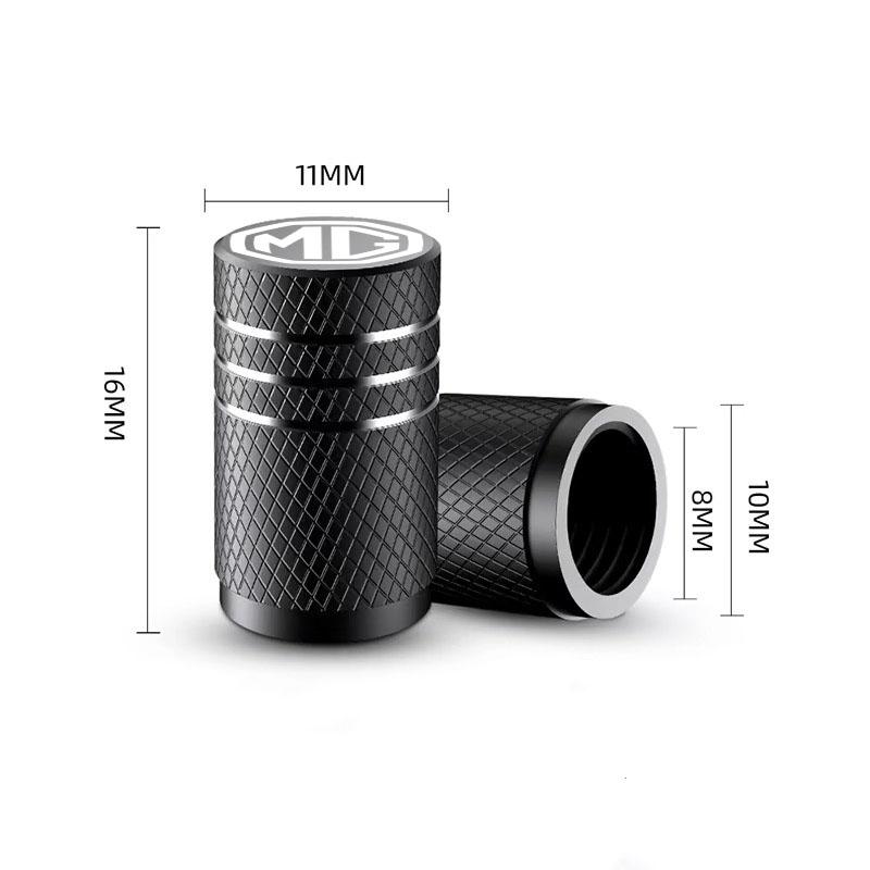 4pcs Car Wheel Tire Valve Stem Caps Airtight Cover For MG Morris Garages MG 6 3 5 7 TF ZR ZS HS GS GT Hector Car Accessories tcl6