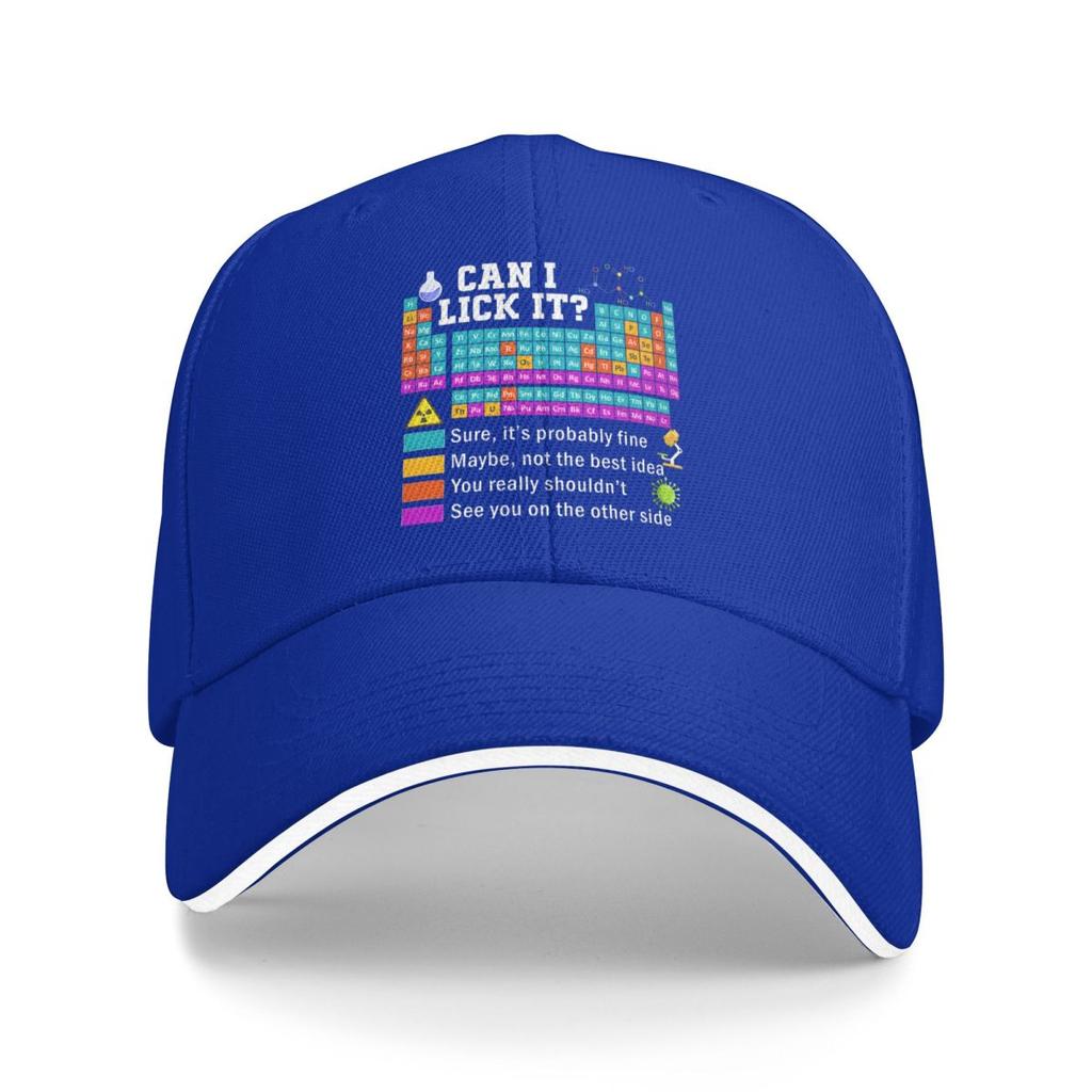 Baseball Caps Can I Lick It Periodic Table Awesome Graphic Unisex Outdoor Summer Hats