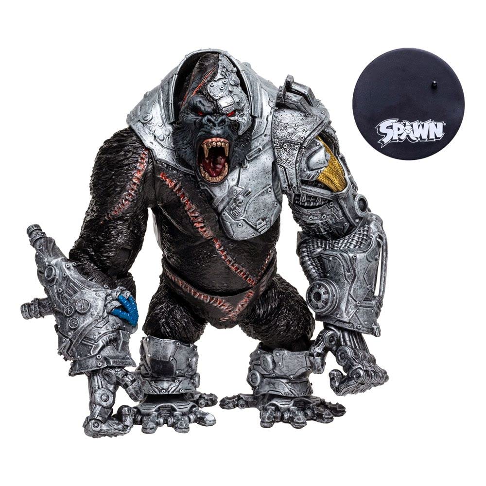 Spawn Saigor Mega Action Figure with base.
