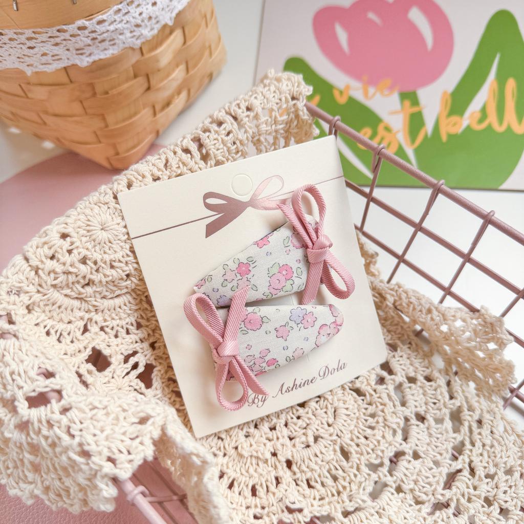 Мультяшные милые заколки для волос с кроликами, тканевые кружевные детские BB-заколки, заколки для волос для маленьких девочек, детские аксессуары для волос, головные уборы, зажимы для волос