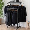 Clothes Rack with Wide X Deep X High Upper Height Assembly All (YAMAZEN) Casters, 80-132cm 51.5cm 95.5-158.5cm (with Shelf, Extendable,