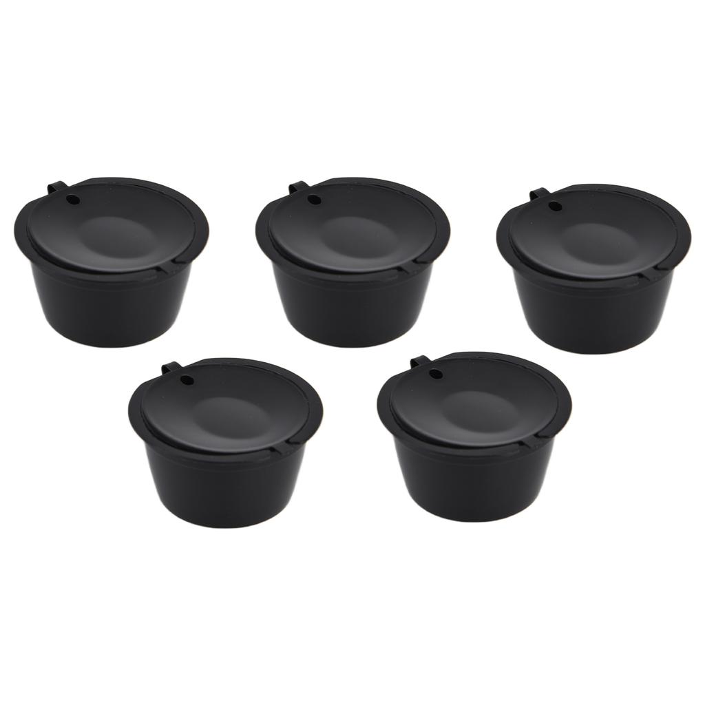 5 шт. 50 мл кофейные капсулы, многоразовая чашка с фильтром для кофе с ложкой для кофемашины DOLCE GUSTO