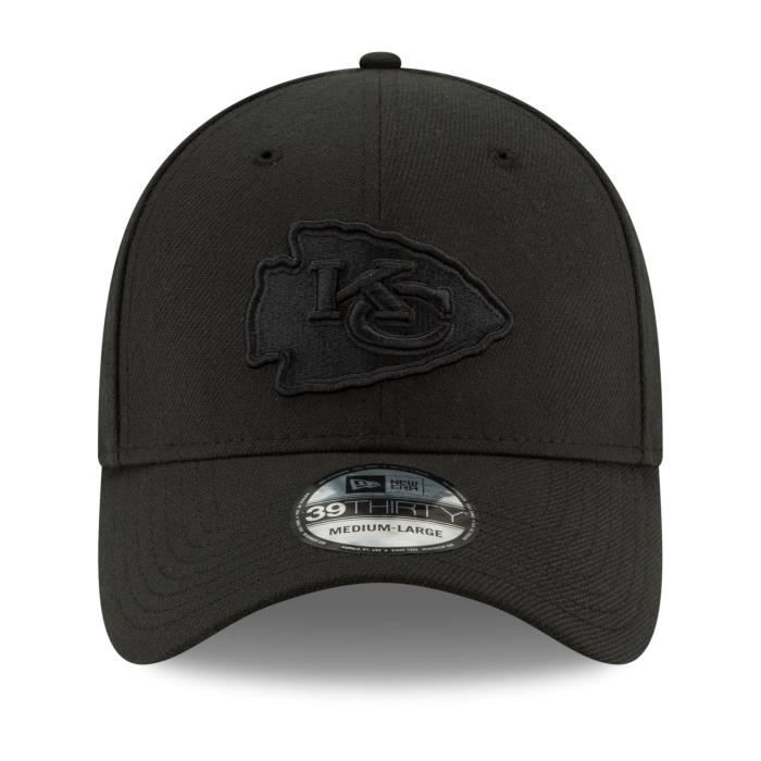Casquette New Era 39Thirty Stretch-Fit - Kansas City Chiefs - Noir - Homme