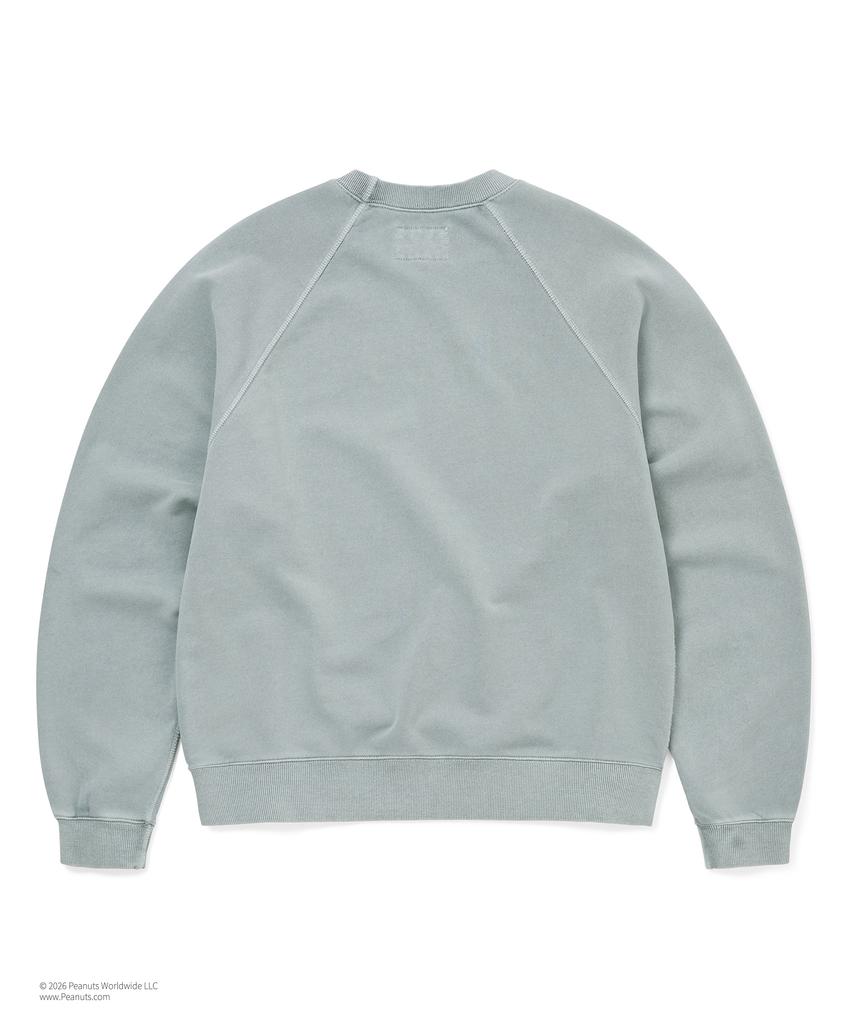 THISISNEVERTHAT Tnt Peanuts Faded Crewneck Blue Gray